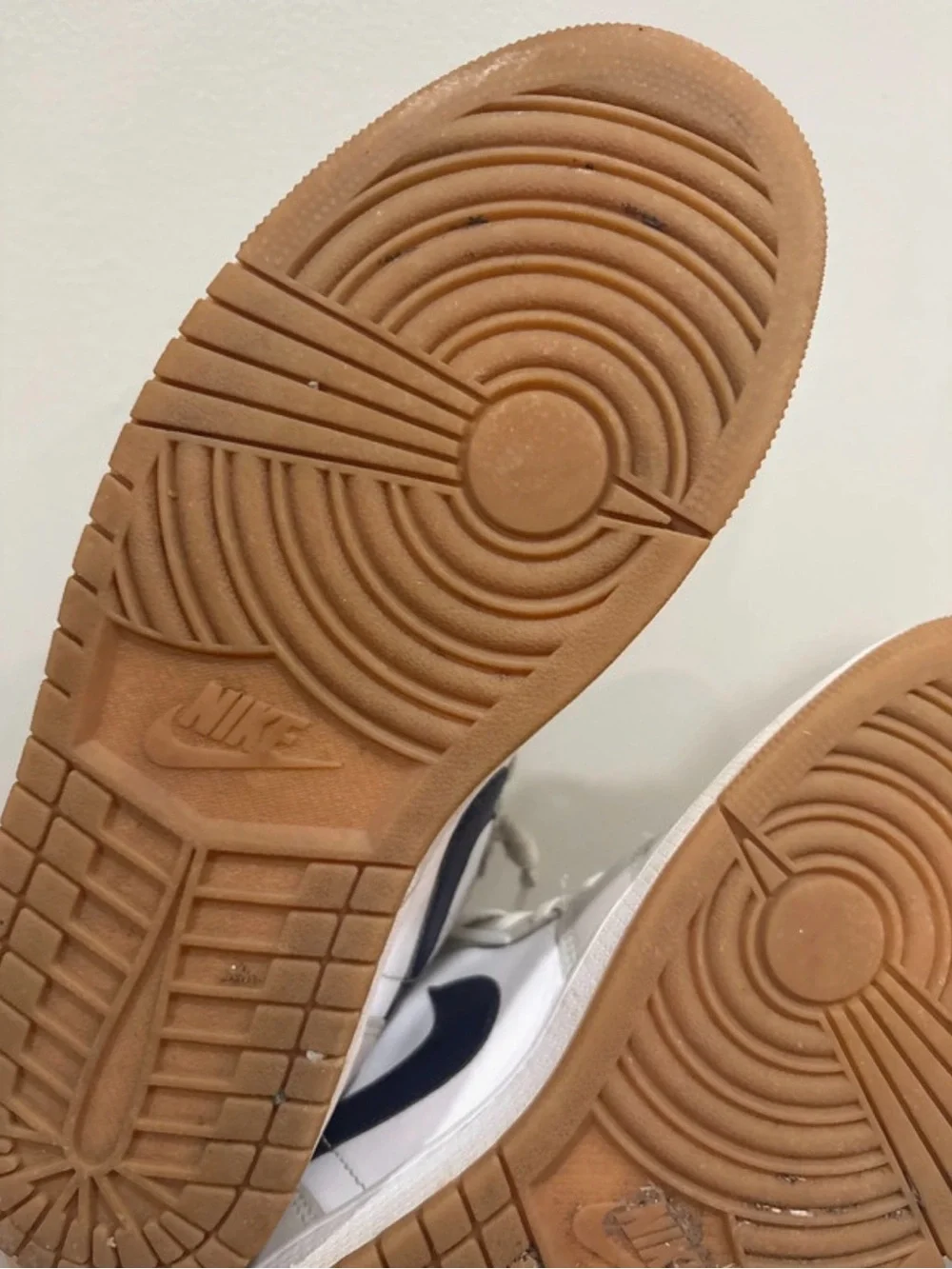 Nike Men’s Low-Top Sneaker in White and Navy